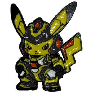 Pikachu Mecha Armor Enamel Pin Collectible Anime Pokemon Fan Gear Gift